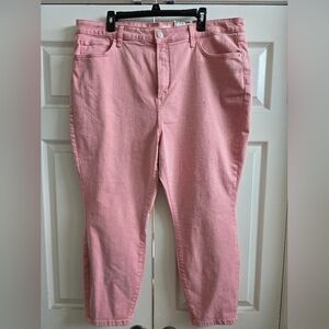 LC Lauren Conrad Skinny Ankle Pink Jeans